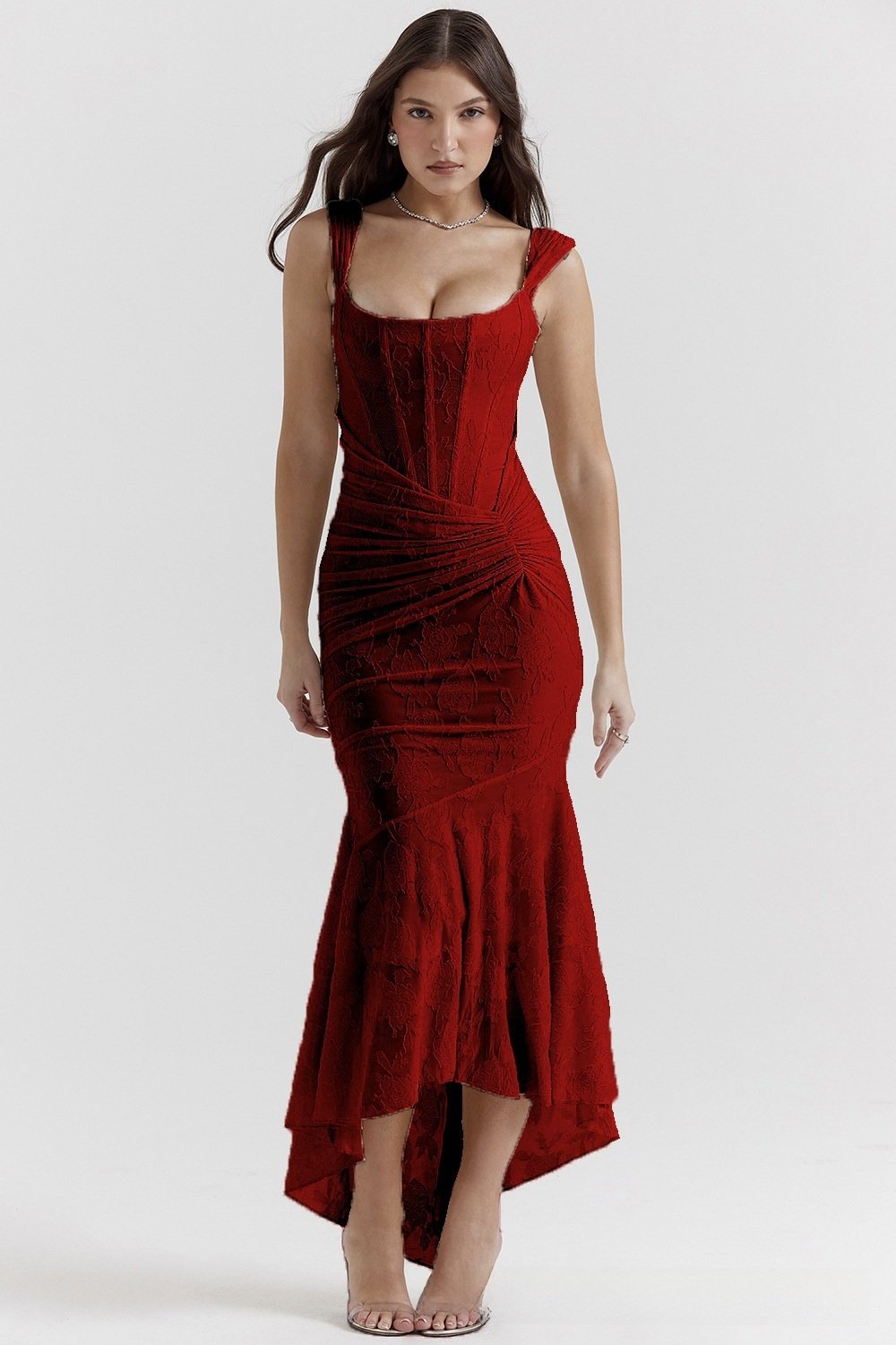 Akari Dress Burgundy.1