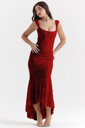 Akari Dress Burgundy.5