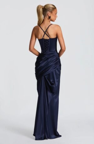 Ayame Dress Blue Back