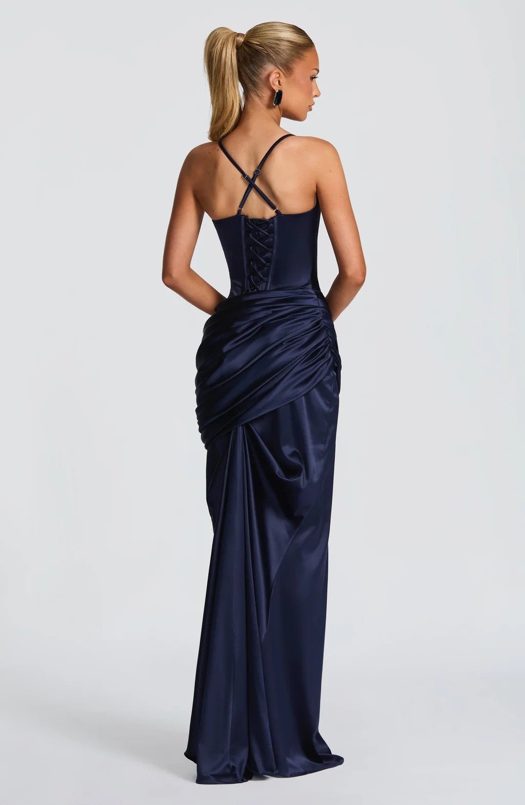 Ayame Dress Blue Back