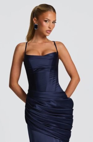 Ayame Dress Blue Front 1