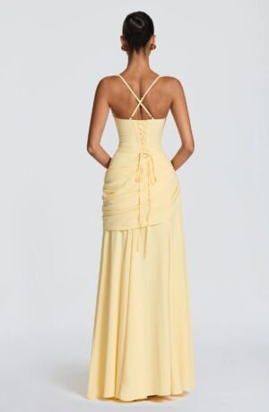 Elodie Dress Yellow B-1