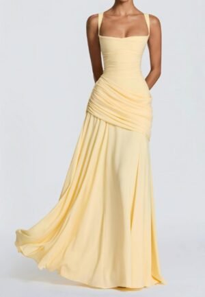 Elodie Dress Yellow F-1