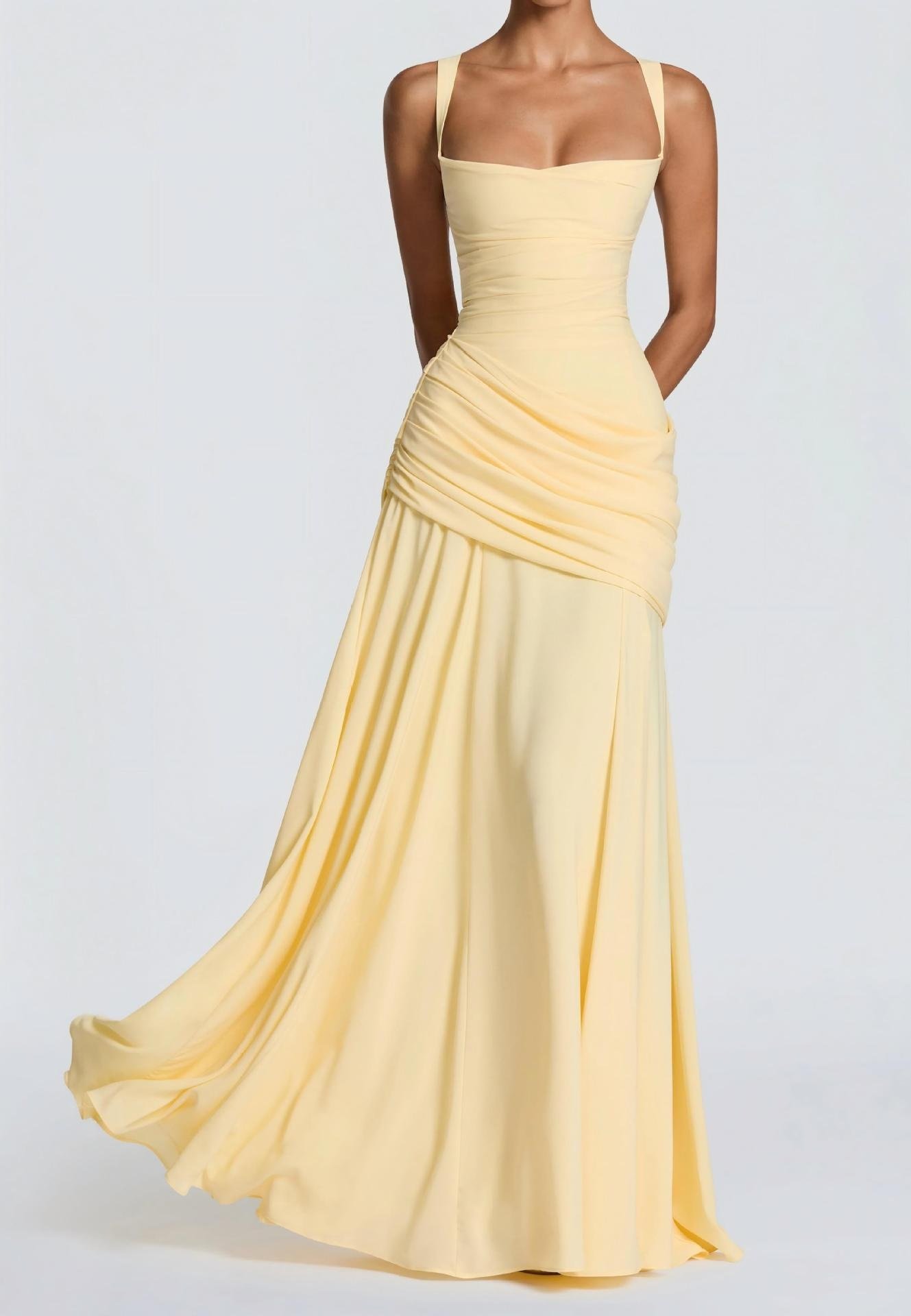 Elodie Dress Yellow F-1