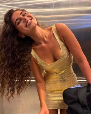 Gold Serafina Mini Dress Pic.1
