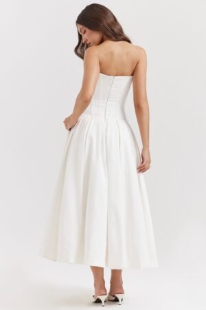 Hana Dress White Back