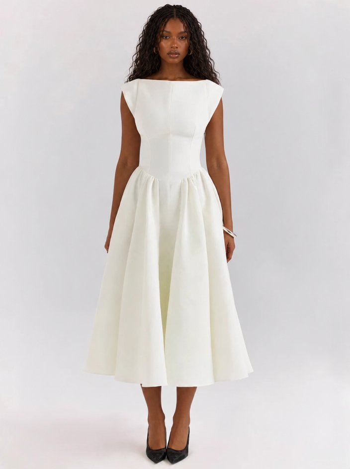 Isolde Maxi Dress - Off-White