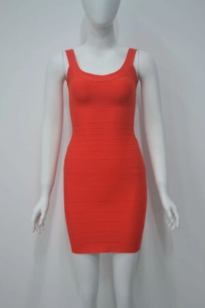 Zafira Bandage Watermelon Red Dress